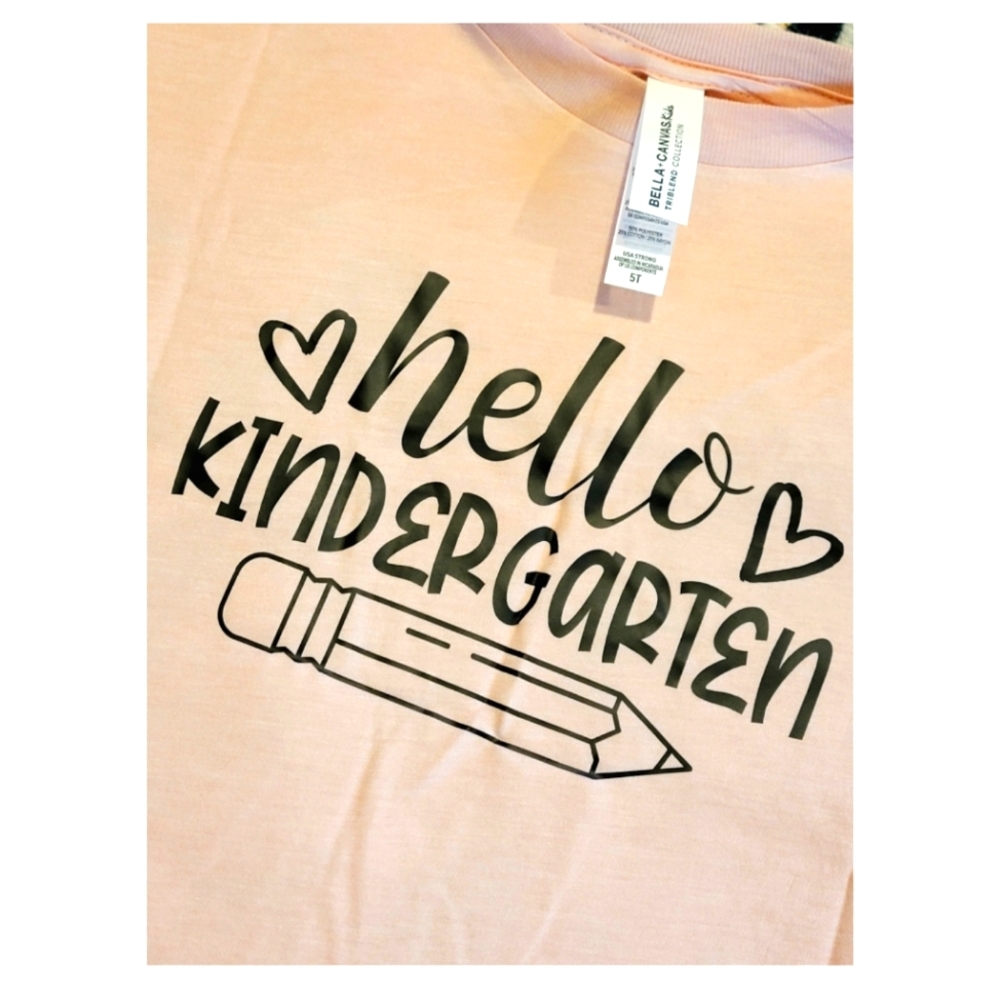 5T Hello Kindergarten T-Shirt ✏